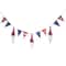 6ft. Patriotic Flags & Red Gnomes Garland